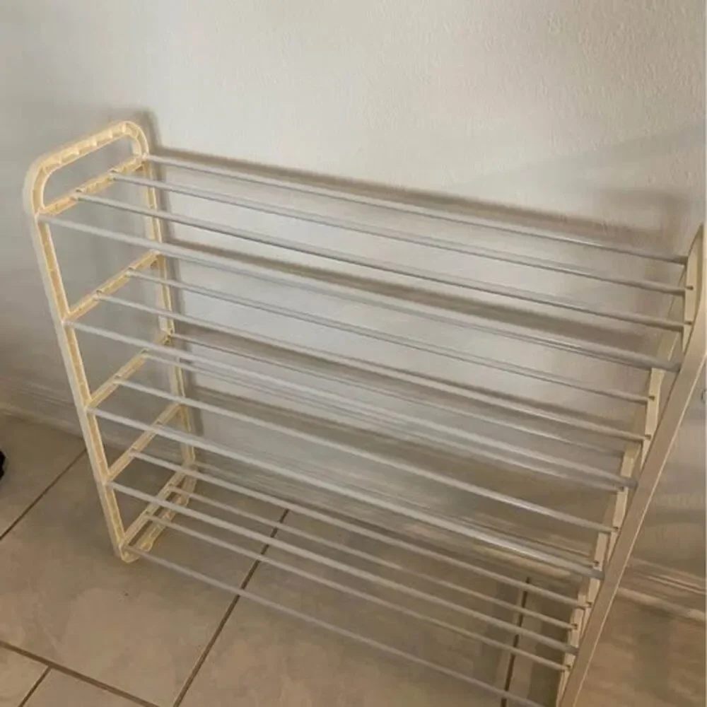 White shoes rack organizer
